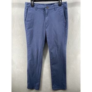 Bonobos Pants Mens Sz 32x32 Blue Slim Fit Straight Leg Chino Business Casual